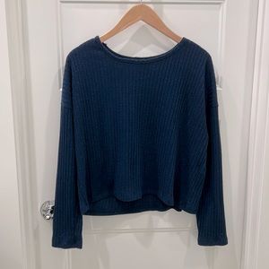 Forever 21 dark blue lightweight sweater